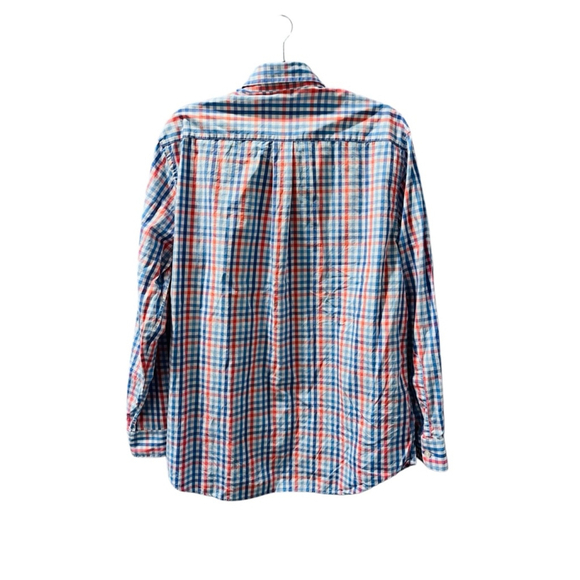 Vineyard Vines Slim Fit Whale Gingham Button Down Shirt Size Large Long Sleeve - Picture 4 of 5